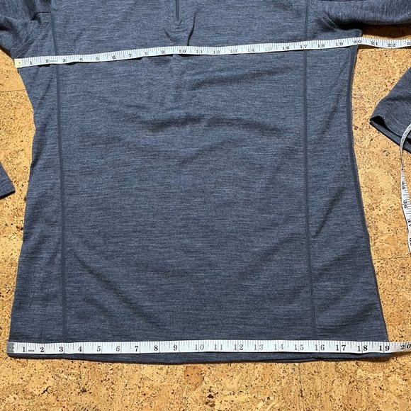 KUHL Merino Wool 1/4 Zip Long Sleeve Top In Gray Sz S - Picture 11 of 12